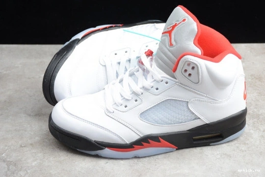 Rep EP DA1911-102 Air Red Jordan DA1911-102 Tongue Silver 5 Retro Fire (2020)  0406